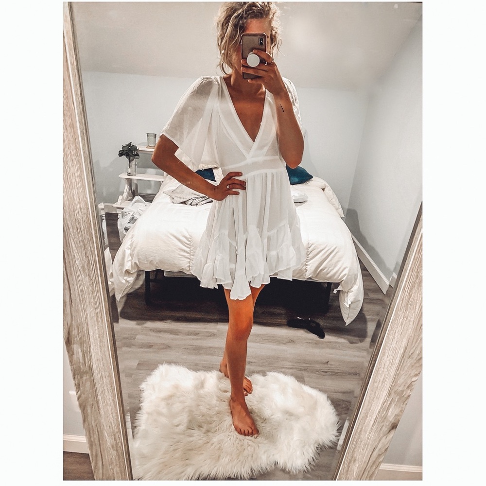 Red Dress Boutique SPRING ME UP WHITE DRESS